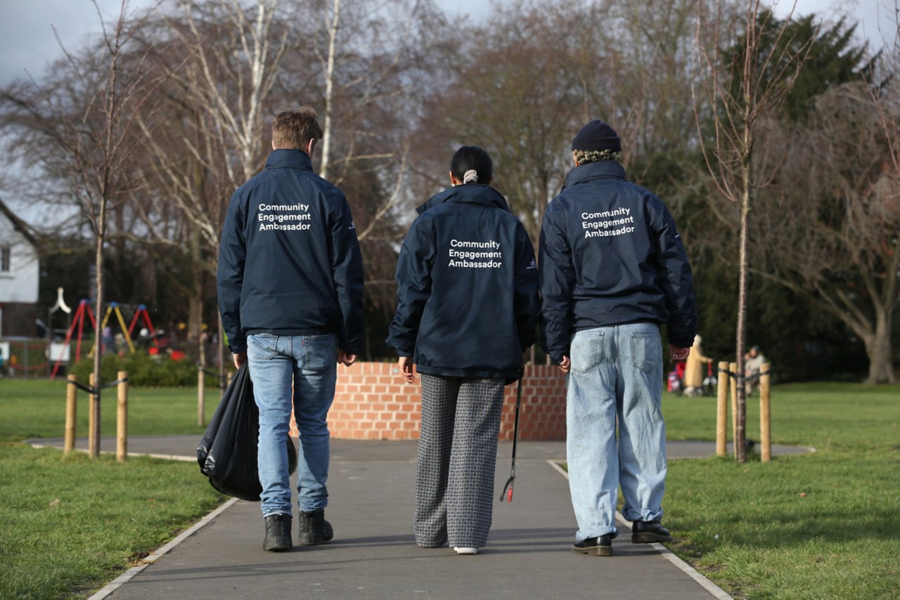 Community Engagement Ambassadors working in Lenton