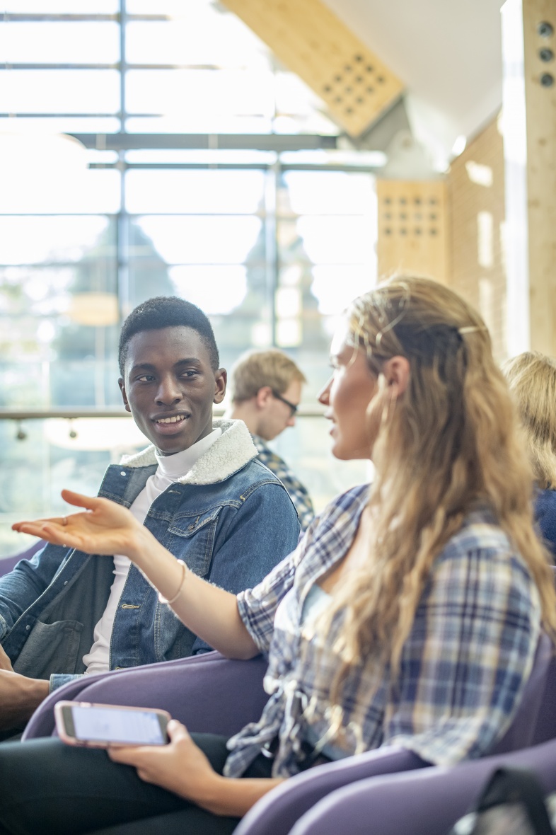Students talking