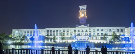 Ningbo campus at night