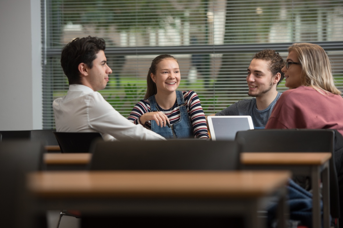 Group of students sitting